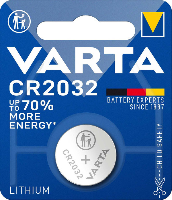VARTA Electronics CR2032 Lithium 3 Volt Blister1