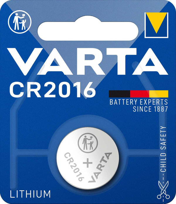 VARTA Electronics CR2016 Lithium 3 Volt Blister1