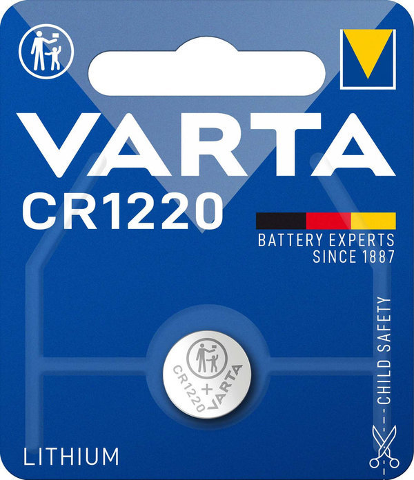 VARTA Electronics CR1220 Lithium 3 Volt Blister1