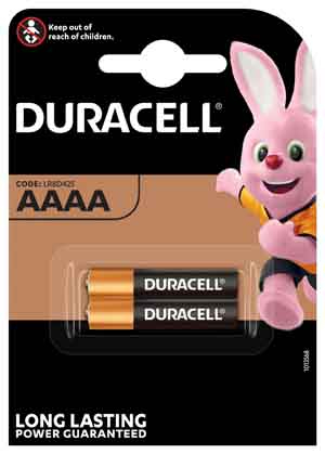 Duracell MX2500 AAAA LR61 1,5 Volt im 2er Blister