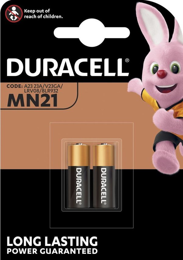 Duracell MN21 V23GA 23A A23 LR23 12,0 Volt im 2er Blister